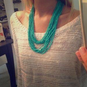 Multi use aquamarine necklace from Italy!